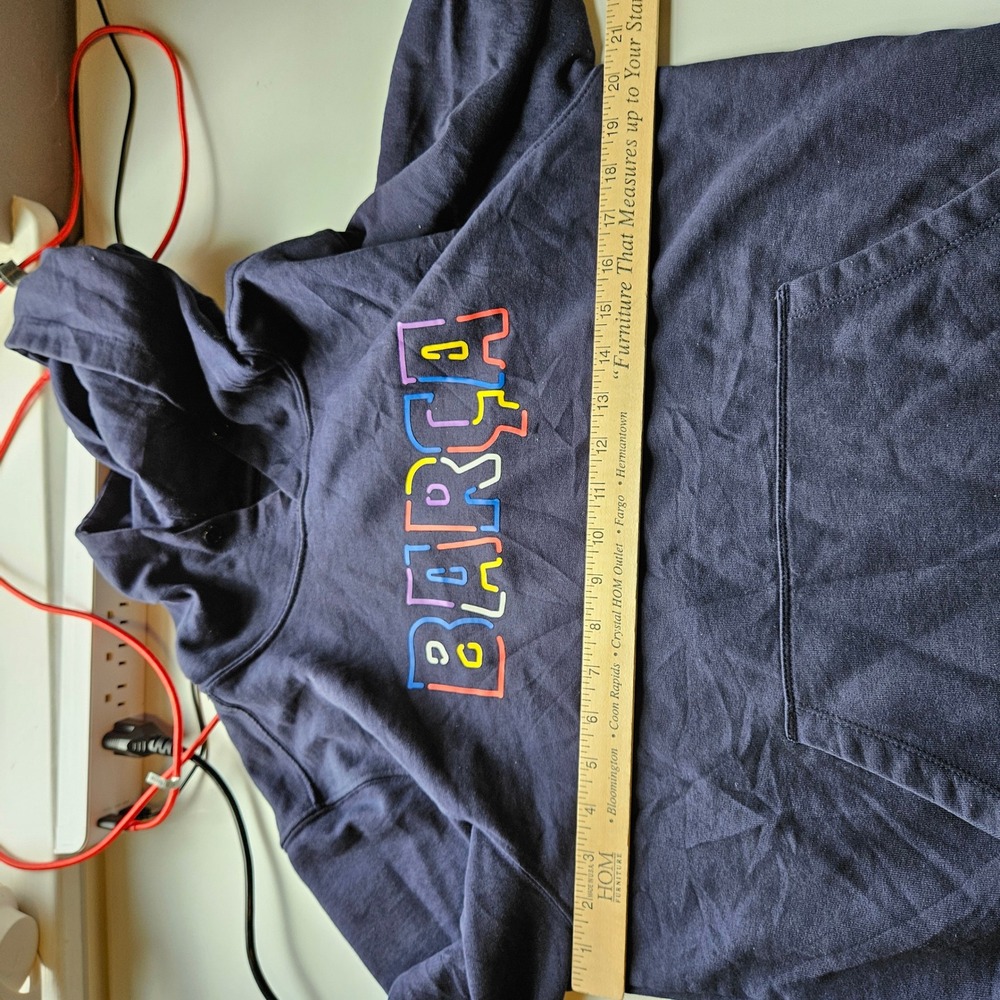 FC Barcelona Barca Hoodie Navy Blue Mens Medium Soccer Football Pullover Graphic - Picture 7 of 9